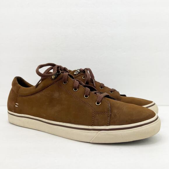 Ugg Mens Brock Brown Suede Lace Up Sneakers - Picture 1 of 8